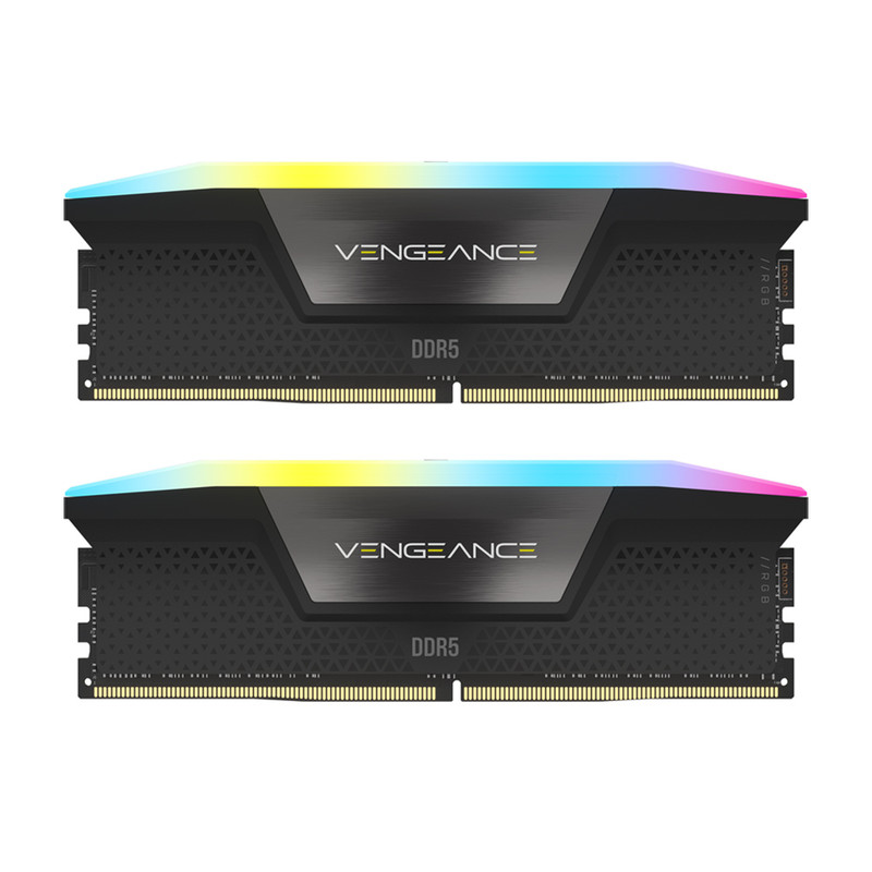 رم دسکتاپ DDR5 دو کاناله 5600 مگاهرتز CL40 کورسیر مدل VENGEANCE RGB ظرفیت 32 گیگابایت