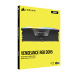 رم دسکتاپ DDR5 دو کاناله 5600 مگاهرتز CL40 کورسیر مدل VENGEANCE RGB ظرفیت 64 گیگابایت