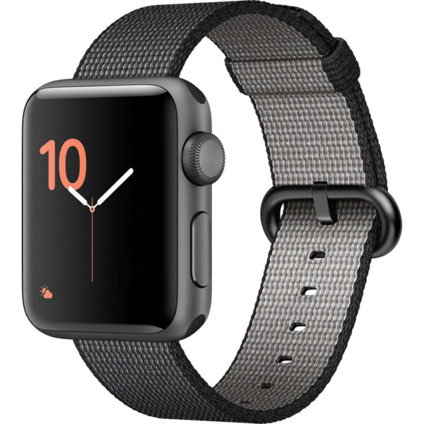 ساعت هوشمند اپل واچ سری 2 مدل 38mm Space Gray Aluminum Case With Black Nylon Band