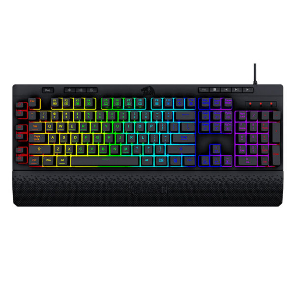 کیبورد گیمینگ ردراگون مدل Shiva K512W، سوییچ ممبران، Full-Size، نورپردازی RGB