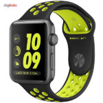 ساعت هوشمند اپل واچ سری 2 مدل Nike Plus 42mm with Black/Volt Silicone Band