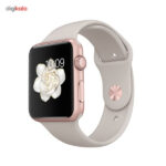 ساعت هوشمند اپل واچ مدل 42mm Rose Gold Aluminum Case with Stone Sport Band