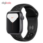 ساعت هوشمند اپل واچ سری 5 مدل 44mm Aluminum Case With Anthracite Nike Sport Silicon Band