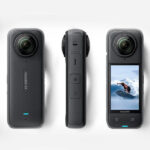 دوربین فیلم برداری ورزشی اینستا 360 مدل X4 به همراه مونوپاد 70 سانتیمتری