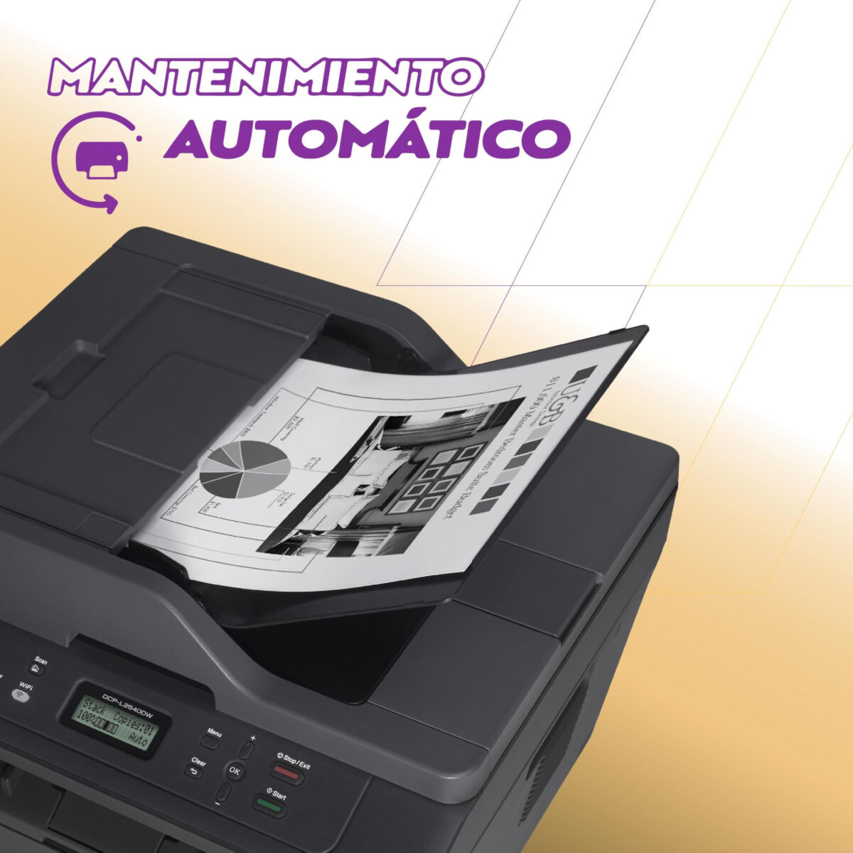 پرینتر چندکاره لیزری برادر مدل DCP-L2540DW