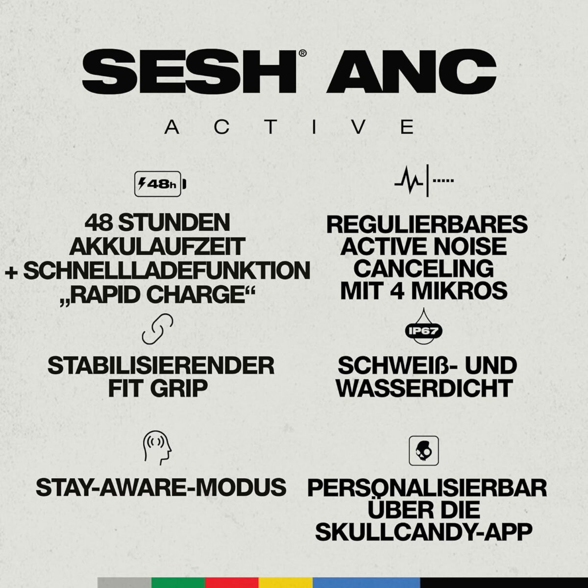 هدفون بی سیم اسکال کندی مدل Sesh ANC Active