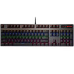 کیبورد مخصوص بازی مکانیکی رپو مدل V500PRO، مکانیکال سوییچ آبی، Full size، نورپردازی RGB