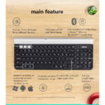 کیبورد بی سیم لاجیتک مدل K780 MULTI-DEVICE