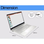 لپ تاپ 15.6 اینچی اچ‌ پی مدل 15s-FQ0008nia-Celeron N4120-4GB DDR4-256GB SSD-SVA