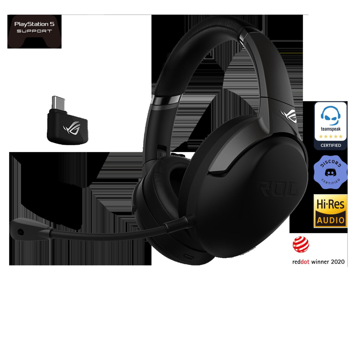هدست بی سیم مخصوص بازی ایسوس مدل ROG Strix Go 2.4