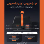 پاوربانک باسئوس مدل PPJL1 ظرفیت 20000 میلی آمپر ساعت