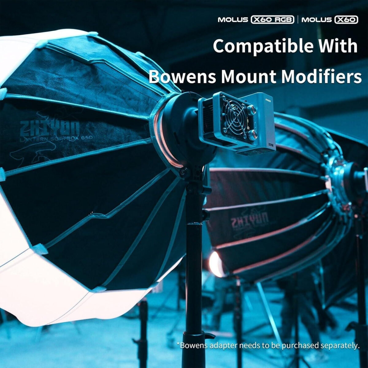 نور ثابت ال ای دی ژیون مدل ZHIYUN MOLUS X60 RGB COB Light