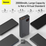 پاوربانک بیسوس مدل PPIMDA-D03 ظرفیت 20000 میلی آمپر ساعت