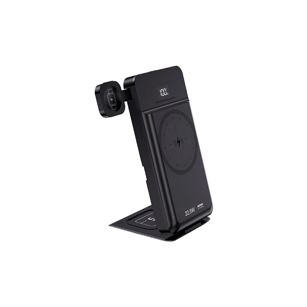پاوربانک 5کاره بی سیم ریمکس مدل RPP-D3 22.5W ظرفیت 10000 میلی آمپر ساعت