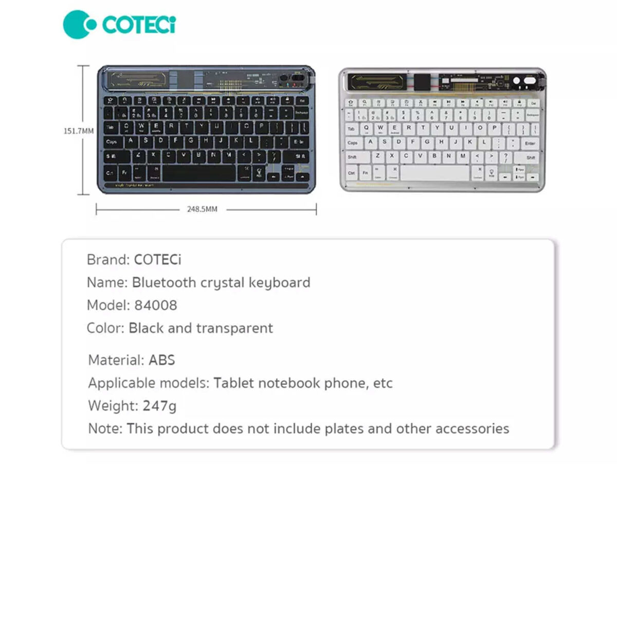 کیبورد کوتتسی مدل 84008