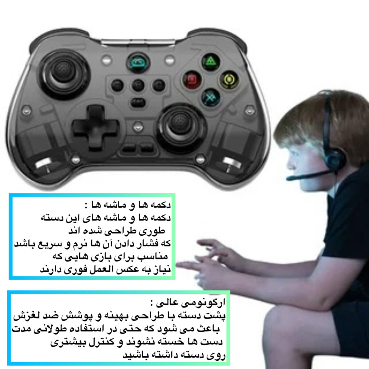 دسته بازی بلوتوثی مدل Z01X