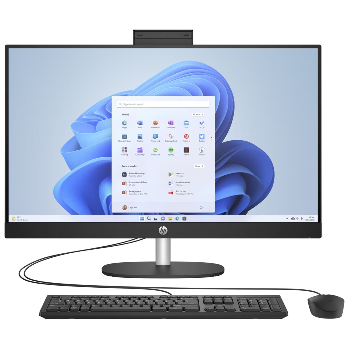 کامپیوتر همه کاره 27 اینچ اچ‌ پی مدل 27 CR0155nh-i7 1355U 16GB 512SSD IrisXe Touch
