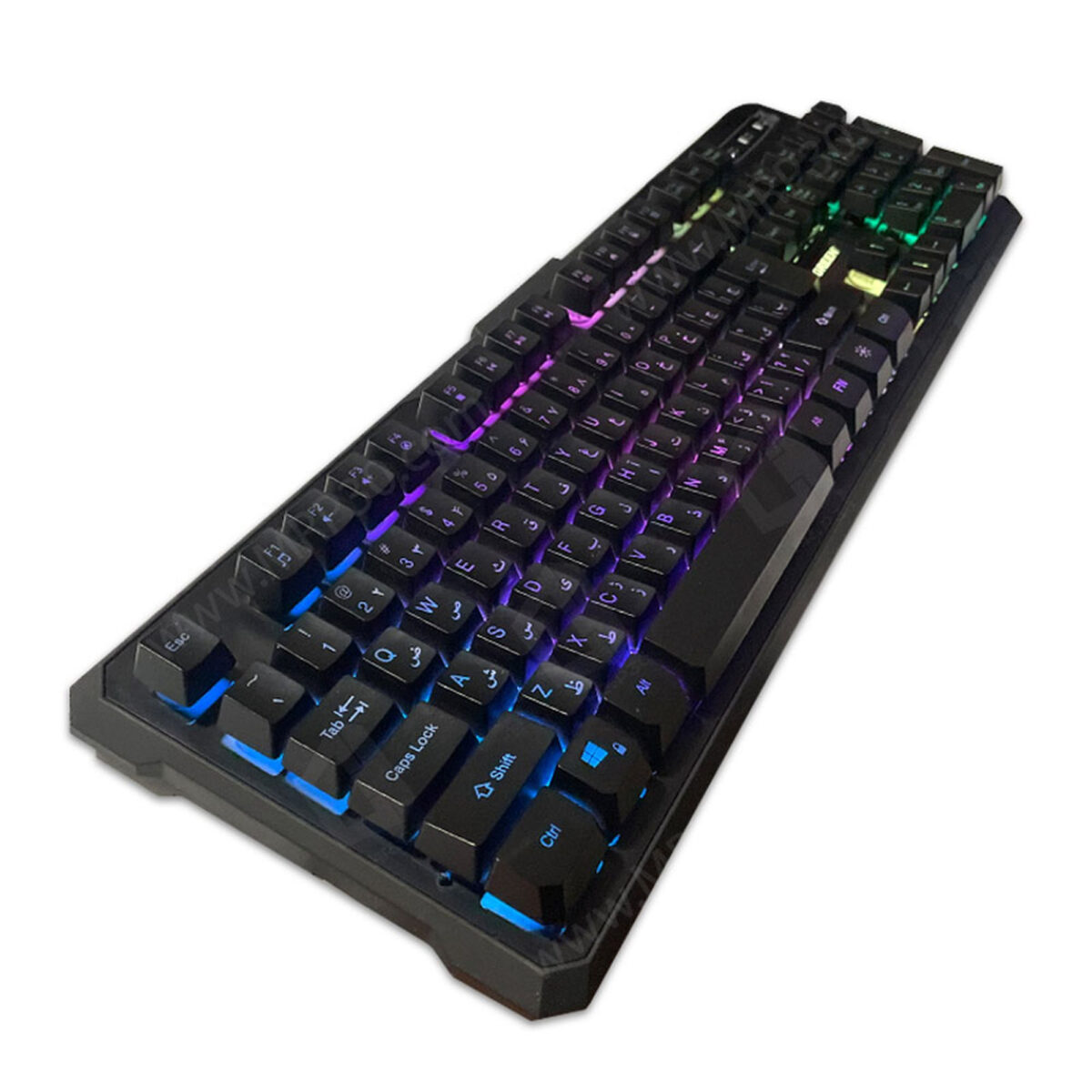 کیبورد گیمینگ گرین مدل GK601-RGB، سوییچ نیمه مکانیکال، Full-Size، نورپردازی RGB
