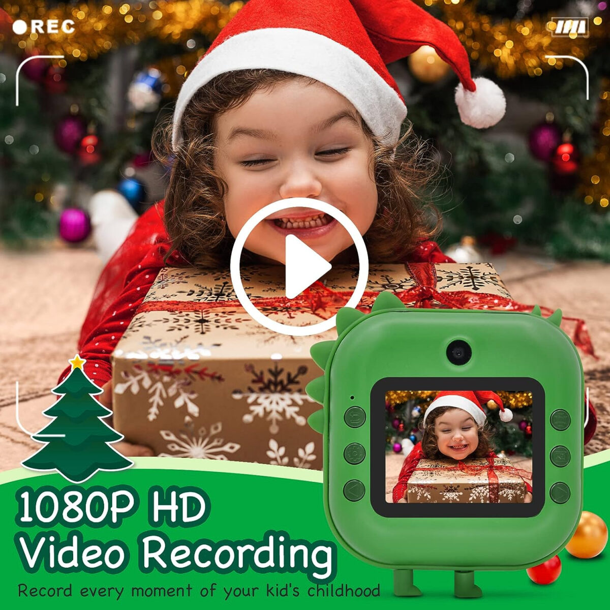 دوربین دیجیتال مدل HD 1080P 48MP Instant Print