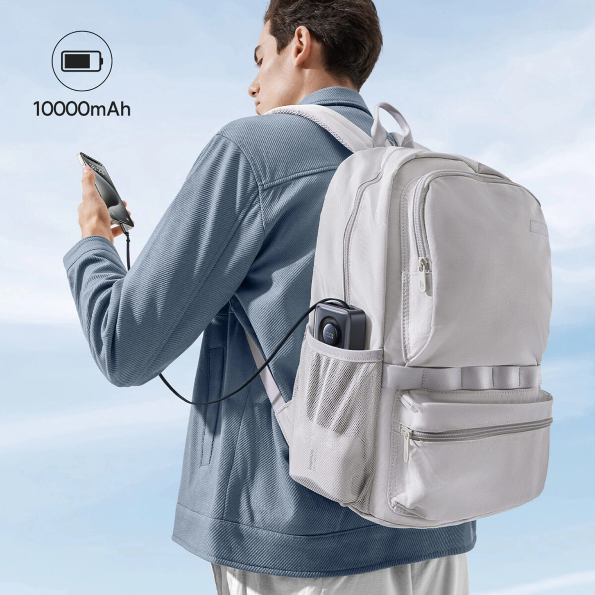 پاوربانک باسئوس مدل Free2Pull PPSS1030  30W ظرفیت 10000 میلی آمپر ساعت