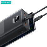 پاوربانک یوسمز مدل USAMS-AT SJ567 ظرفیت 30000 میلی آمپرساعت به همراه کابل تبدیل Usb C