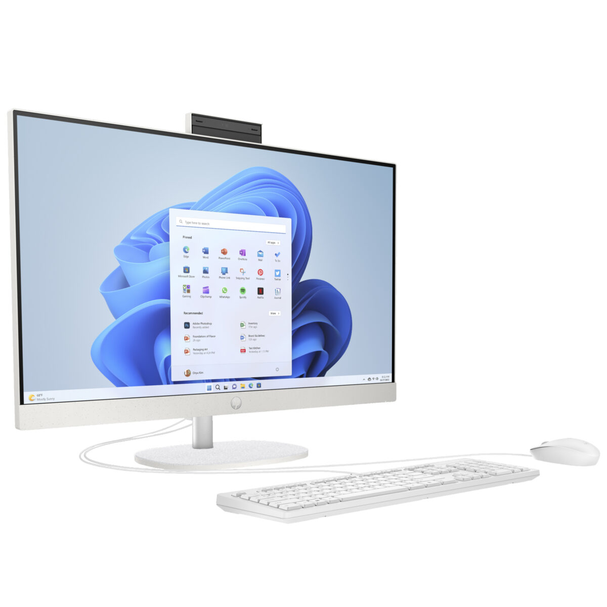 کامپیوتر همه کاره 23.8 اینچ اچ‌ پی مدل 24 CR0255nh-i7 1355U 16GB 512SSD IrisXe Touch