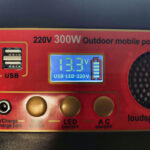 پاوربانک مدل مولتی 300W کمپینگ اسپیکردار 12v-220v ظرفیت 25000 میلی آمپر ساعت
