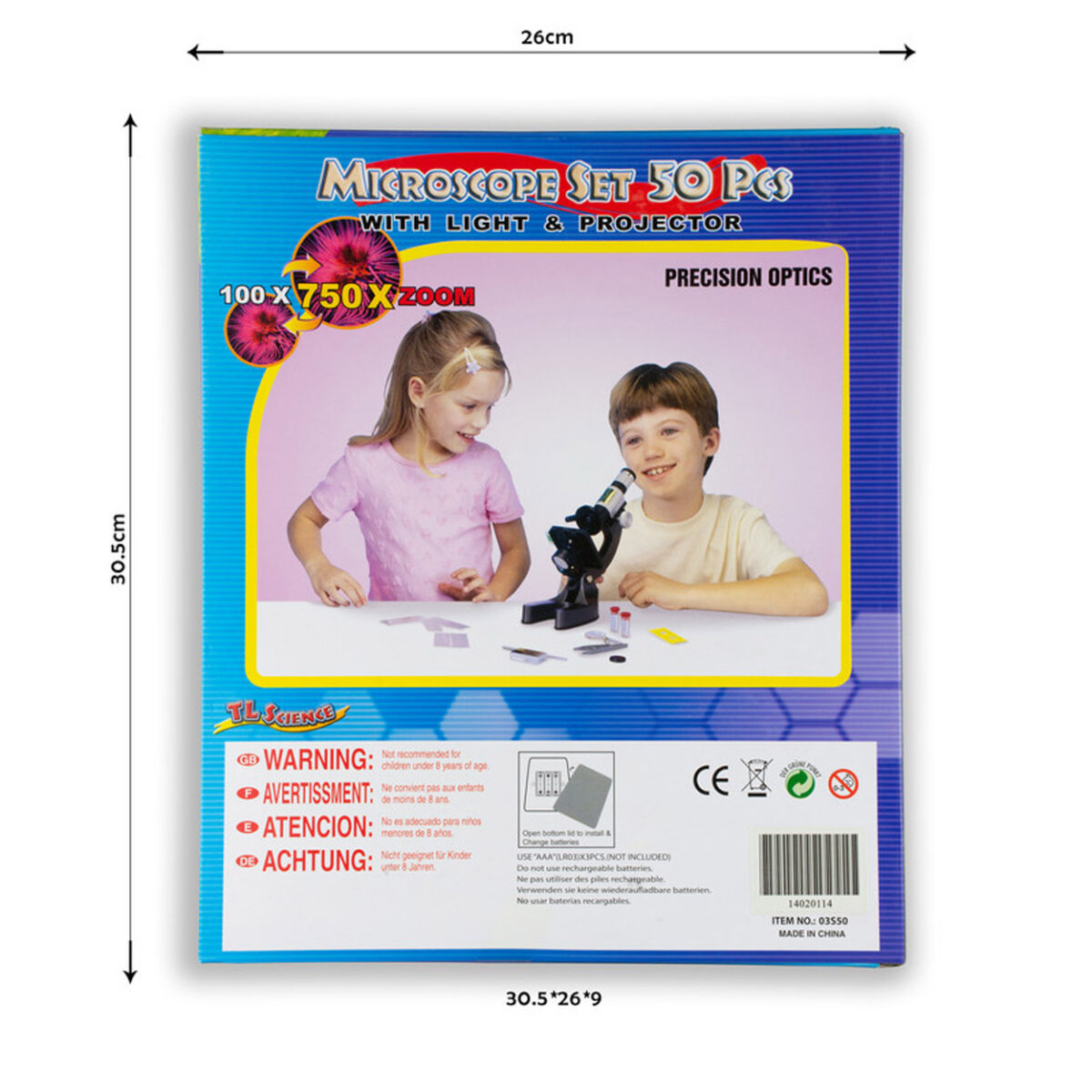میکروسکوپ کامار مدل دانش آموزی چراغدار MP0350 NEW
