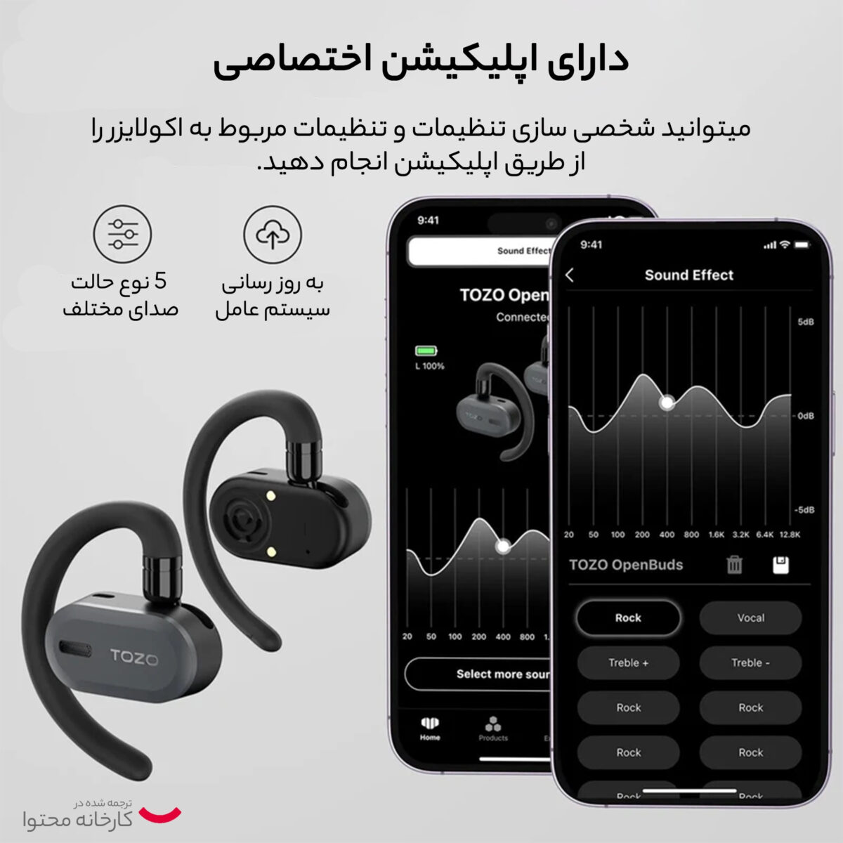هندزفری بلوتوثی توزو مدل Open Buds