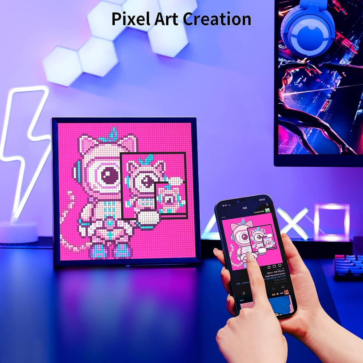 قاب عکس دیجیتال دیووم مدل Pixoo 64