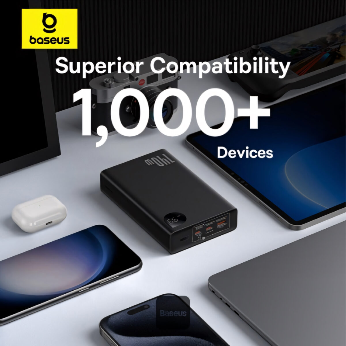 پاوربانک بیسوس مدل PPXJ2065 ظرفیت 24000 میلی آمپرساعت