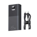 پاوربانک یوسمز مدل USAMS-AT SJ567 ظرفیت 30000 میلی آمپرساعت به همراه کابل تبدیل Usb C