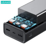 پاوربانک یوسمز مدل USAMS-AT SJ567 ظرفیت 30000 میلی آمپرساعت به همراه کابل تبدیل Usb C
