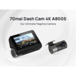 دوربین فیلم برداری خودرو سوِنتی مِی مدل 70maI Dash Cam 4K + Rear Cam Set(RC06) A800S