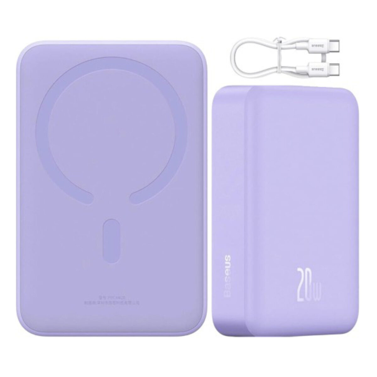 پاوربانک بیسوس مدل MAGNETIC MINI 20W ظرفیت 20000 میلی آمپر ساعت