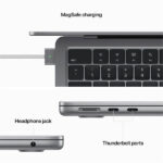 لپ تاپ 13.6 اینچی اپل مدل MacBook Air MC7U4 2022 LLA-M2-16GB RAM-256GB SSD