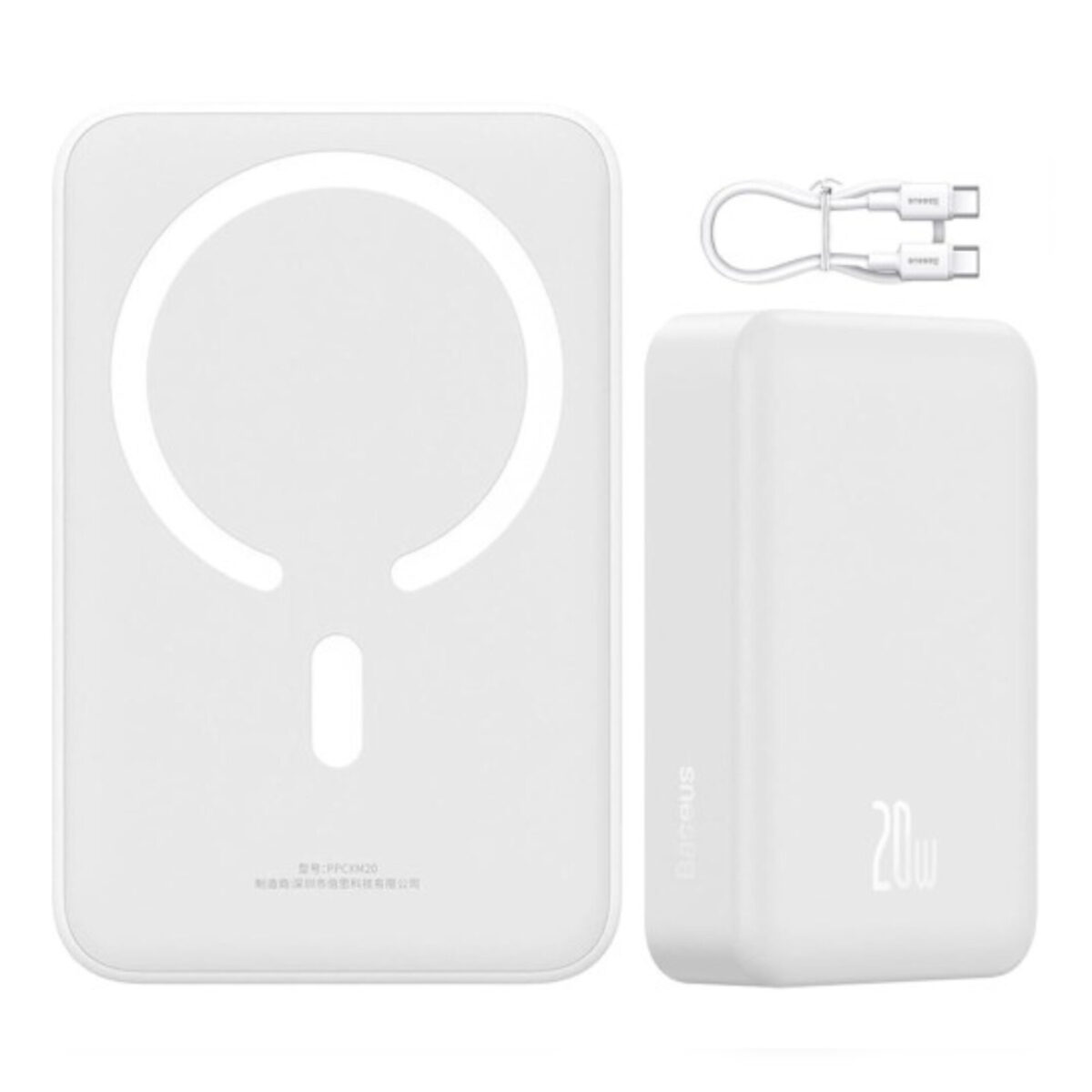 پاوربانک بیسوس مدل MAGNETIC MINI 20W ظرفیت 20000 میلی آمپر ساعت