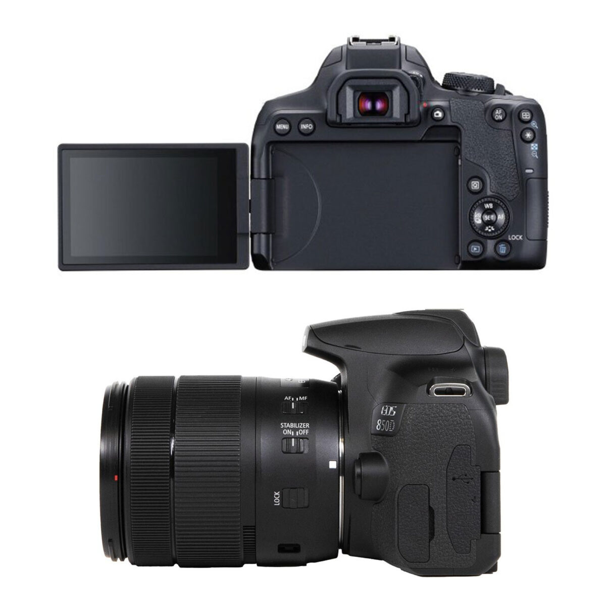 دوربین دیجیتال کانن مدل EOS 850D به همراه لنز 18-135 میلی متر IS USM