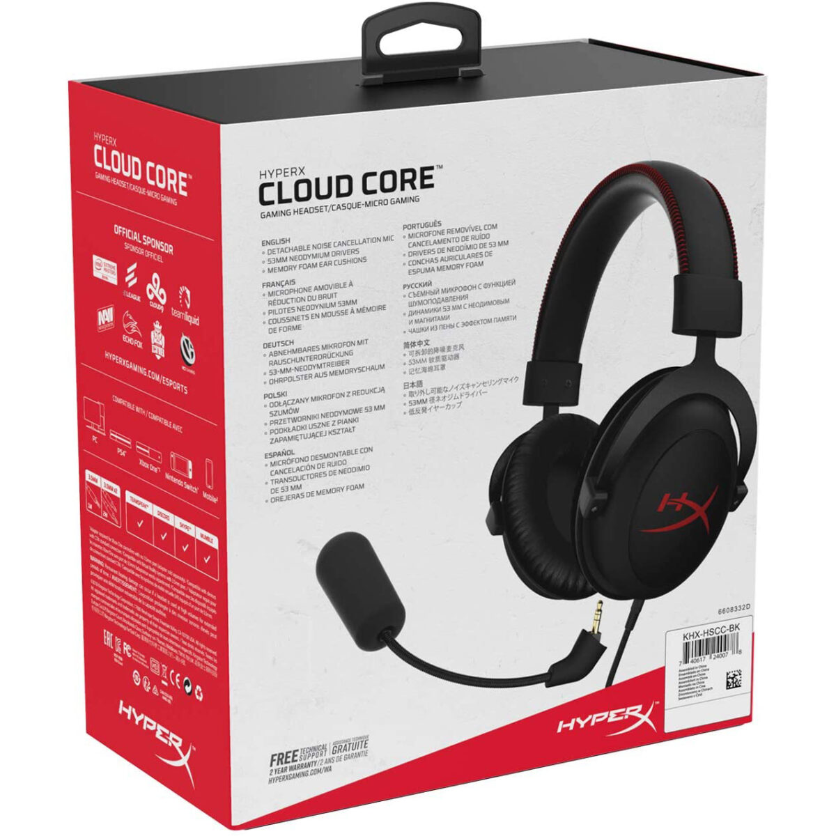 هدست مخصوص بازی هایپرایکس مدل Cloud Core