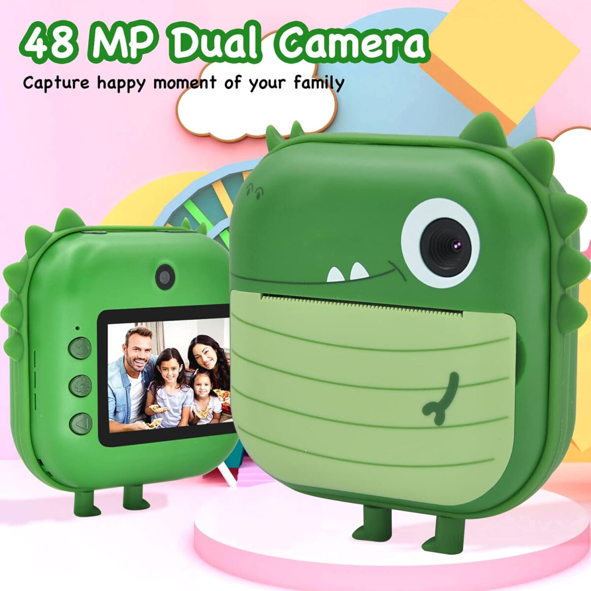 دوربین دیجیتال مدل HD 1080P 48MP Instant Print