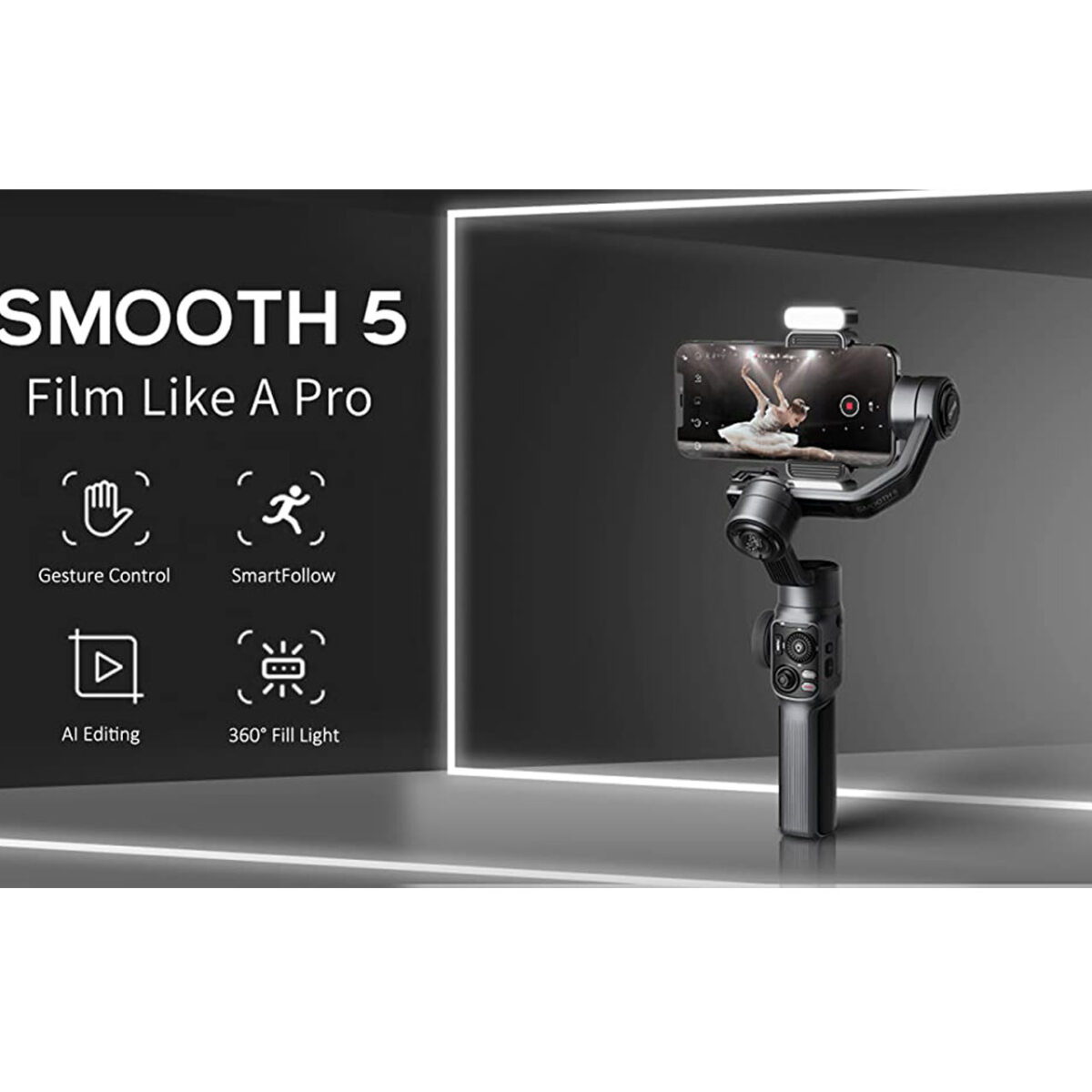 تک پایه دوربین ژیون مدل Smooth 5 Combo