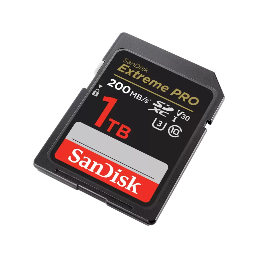 کارت حافظه SDXC سن دیسک مدل Extreme Pro V30 کلاس 10 استاندارد UHS-I U3 سرعت 200mbps ظرفیت 1 ترابایت