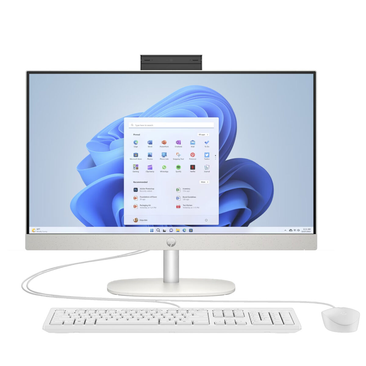 کامپیوتر همه کاره 23.8 اینچ اچ‌ پی مدل 24 CR0255nh-i7 1355U 16GB 512SSD IrisXe Touch