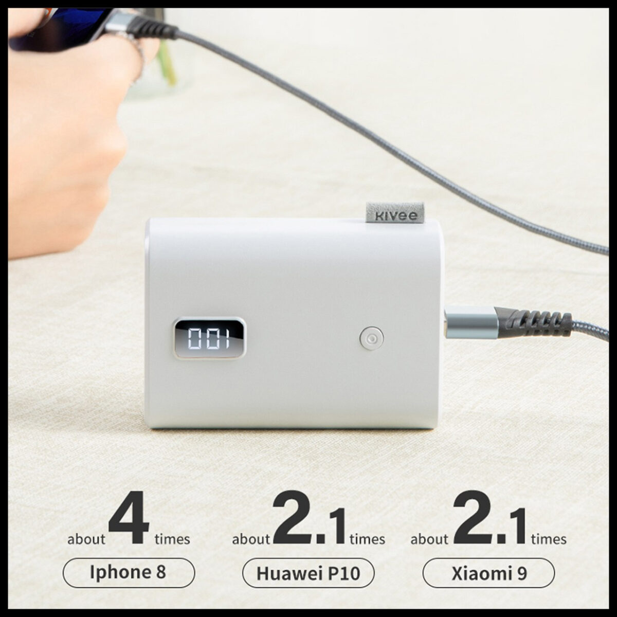 پاوربانک کووی مدل PT58X Pro ظرفیت 10000 میلی آمپر ساعت