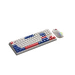 کیبورد و ماوس بی سیم گیمینگ لاجی کی مدل KM329W، سوییچ ممبران، Full-Size، نورپردازی RGB