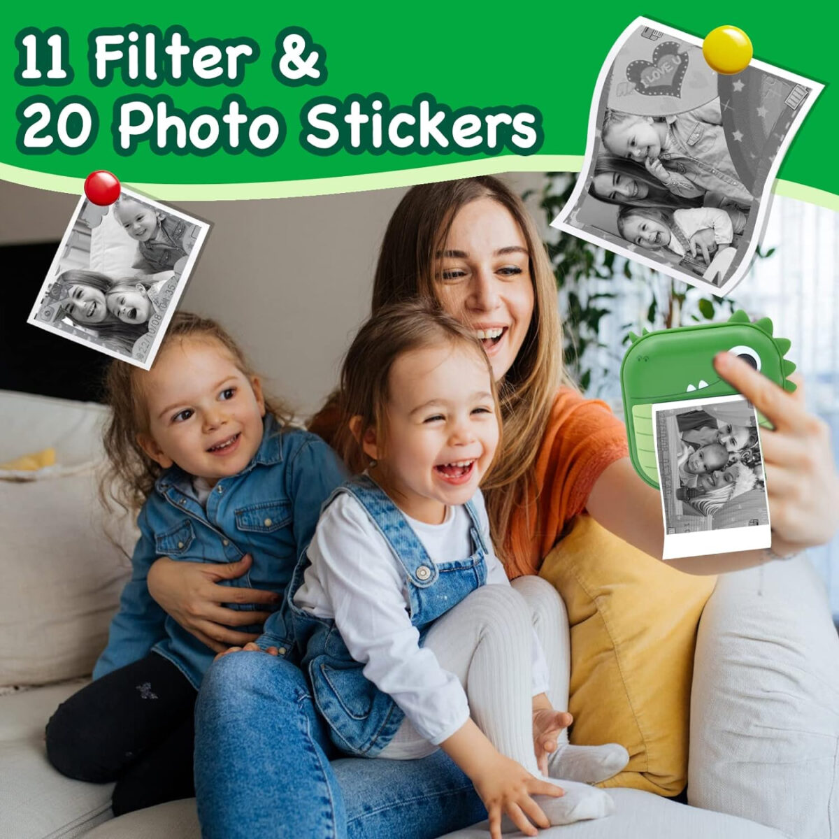 دوربین دیجیتال مدل HD 1080P 48MP Instant Print