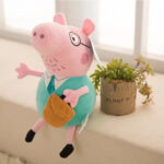 عروسک مدل پپاپیگ طرح peppa Family ارتفاع 50 سانتی متر بسته 4 عددی