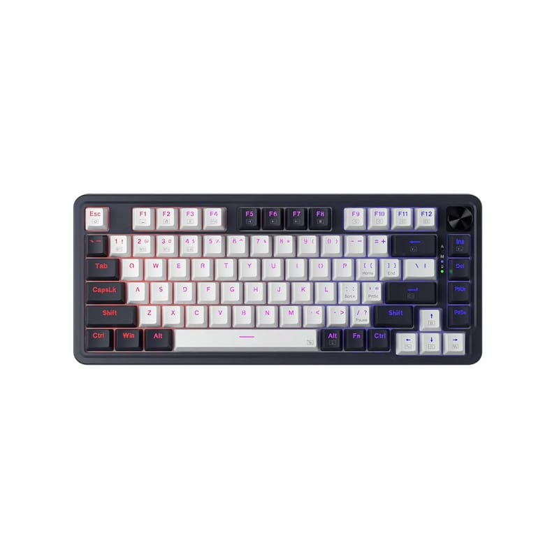کیبورد گیمینگ ردراگون مدل K673 PRO WB، سوییچ مکانیکال قرمز، Tenkeyless، نورپردازی RGB