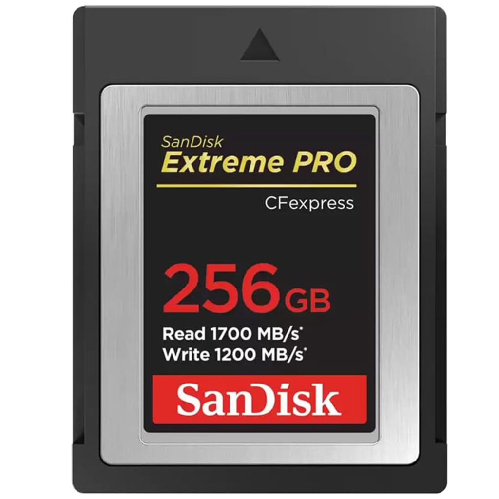 کارت حافظه CFexpress سن دیسک مدل Extreme Pro استاندارد Type B سرعت 1700MB/s ظرفیت 256 گیگابایت