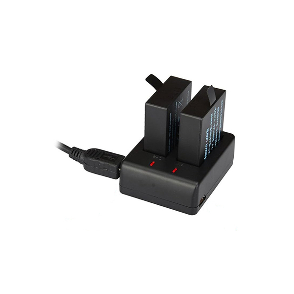 شارژر باتری دوربین مدل KIT-SJ4000-USB بسته 2 عددی
